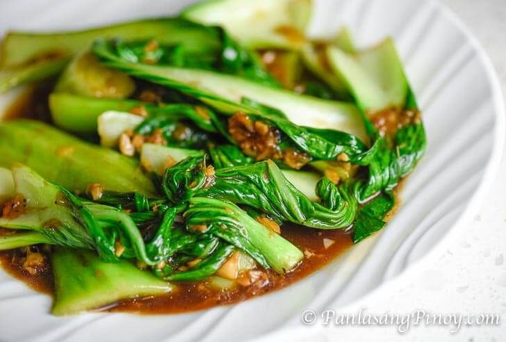 Choy Sum with Garlic Sauce (白灼菜心)