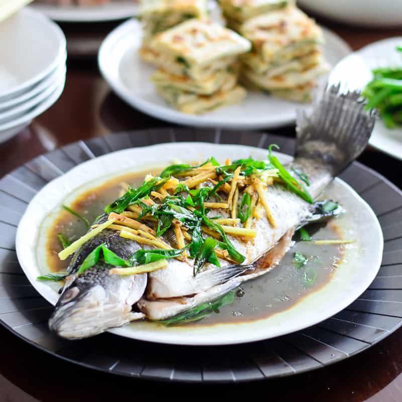 Certainly! Here's a nutrition chart for Chinese Steamed Fish:

---

**Nutrition Chart for Chinese Steamed Fish**

*Servings: 4*

| **Nutrient**        | **Amount Per Serving** |
|---------------------|-------------------------|
| Calories            | 180                     |
| Total Fat           | 9g                      |
| - Saturated Fat     | 1.5g                    |
| Cholesterol         | 55mg                    |
| Sodium              | 600mg                   |
| Total Carbohydrates | 3g                      |
| - Dietary Fiber     | 0g                      |
| - Sugars            | 1g                      |
| Protein             | 22g                     |

*Percent Daily Values are based on a 2000 calorie diet.*

**Ingredients:**
- Fresh fish fillets (e.g., sea bass, tilapia)
- Ginger
- Soy sauce